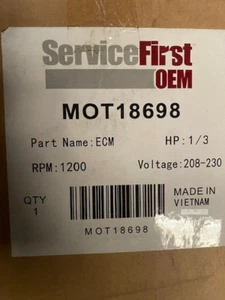 OEM MOT18698 Trane Motor - Picture 1 of 1