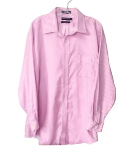 Daniel Cremieux Definitive Staney Shirt Size 17.5 x 34 Lilac Striped READ - Picture 1 of 9