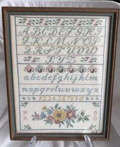 Embroidery Sampler 1990 - Picture 1 of 3