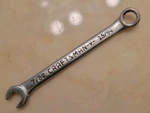 Craftsman 7/32" x 15/64" 12 Point Ignition Midget Combination Wrench -V- - Bild 1 von 3