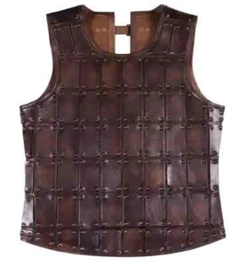 Medieval Knight Breastplate Scale Armor Leather - Picture 1 of 6
