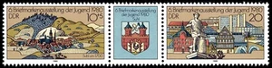 EBS East Germany 1980 - Youth Stamp Exhibition Suhl - Michel 2532-2533 ZD MNH** - Picture 1 of 1