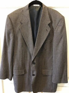 Blazer de hombre LOUIS FERAUD talla 40 R abrigo deportivo tweed Dillard’s 54 seda 46 lana - Imagen 1 de 12