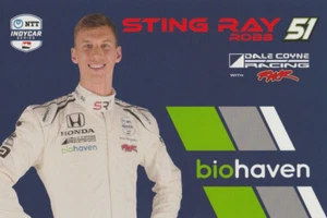 2023 Sting Ray Robb Biohaven "1st Version" Indy Car Hero Card - Picture 1 of 2