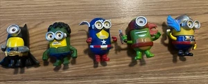 5er Set Minion Despicable Me Actionfigur SUPERHELDEN Hulk Ninja Turtle Batm - Bild 1 von 2