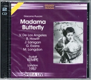 PUCCINI: MADAMA BUTTERFLY Victoria de Los Angeles John Lanigan RUDOLF KEMPE 2CD - Picture 1 of 1