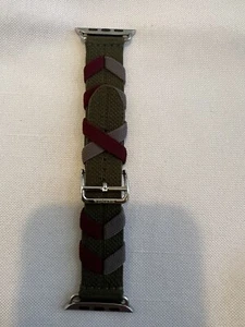 Apple Watch Hermès - 45 mm Kaki Bridon cinturino tour singolo. - Foto 1 di 15