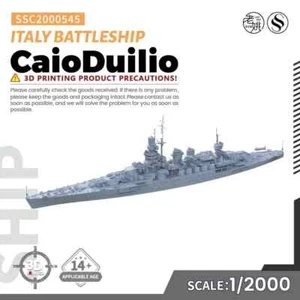 SSMODEL SSC2000545 1/2000 Military Model Kits Italy CaioDuilio Battleship - Picture 1 of 4