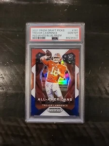 Trevor Lawrence Red White Blue Prizm 2021 Panini Prizm Draft Picks PSA 10  - Picture 1 of 2
