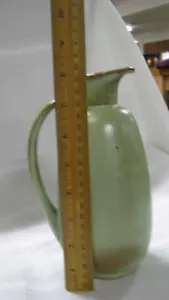 Frankoma Pottery 835 Green Pitcher 8 1/2" Art Pottery - Picture 1 of 5