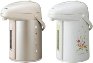 Zojirushi Beverage Dispenser Air Pot thermos - Beige, Flower - Picture 1 of 7