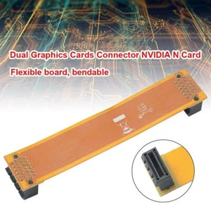 NVIDIA N Card Dual Video Card SLI Bridge Crossfire Wire Graphics Cards Connector - Photo 1/6
