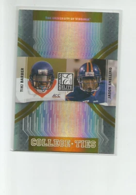 2007 DONRUSS ELITE COLLEGE TIES GOLD #14 TIKI BARBER/JASON SNELLING 213/400 - Image 1 of 2