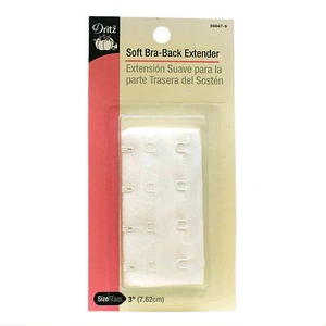 Extensor trasero sujetador suave Dritz talla 3" (7,62 cm), blanco, envío rápido desde EE. UU. - Imagen 1 de 2