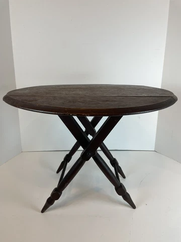 Vintage / Antique Drop Leaf Mobile Table Salesman Sample Doll Furniture Cover
