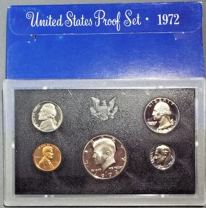 1972S 5 coin Proof set - Picture 1 of 2