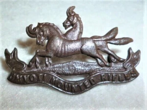 Umvoti Mounted Rifles Officer's Bronze Cap Badge, South Africa - Picture 1 of 3