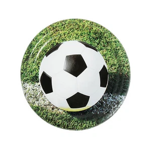 Fun Express Sports Fanatic Soccer Party Paper Dinner Plates - 8 Ct - Picture 1 of 1