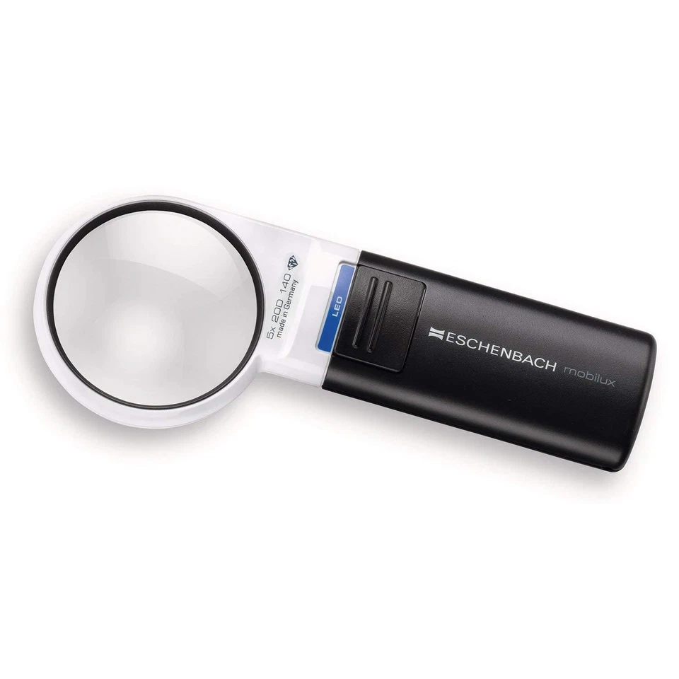 Eschenbach 5x Mobilux LED Illuminated Pocket Magnifier