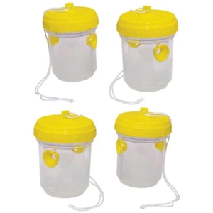 4 x Flying Insect Fly Wasp Mosquito Hornets Killer Catcher Bait Trap NO CHEMICAL - Picture 1 of 5
