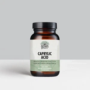 Galen Formulas Caprylic Acid 100 Softgels - GMO Free - Picture 1 of 3