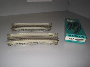 Märklin HO 7167 .2 Packung mit 2 gebogenen Rampenstücken aus Metall Marklin#4000 - Picture 1 of 4