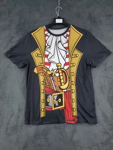 Pirate Body Halloween Costume T-Shirt Black Adult Size Medium - Picture 1 of 8