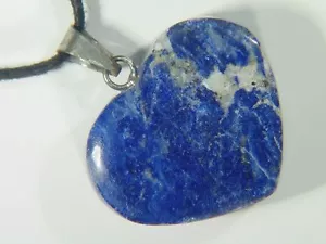 MA Afghanistan lapislazzuli 9,2gr cuore intagliato collana ciondolo 3235D - Foto 1 di 3