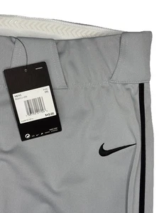 NWT Nike Team Men's 3XL Gray Baseball Pants Piped Athletic - Picture 1 of 5