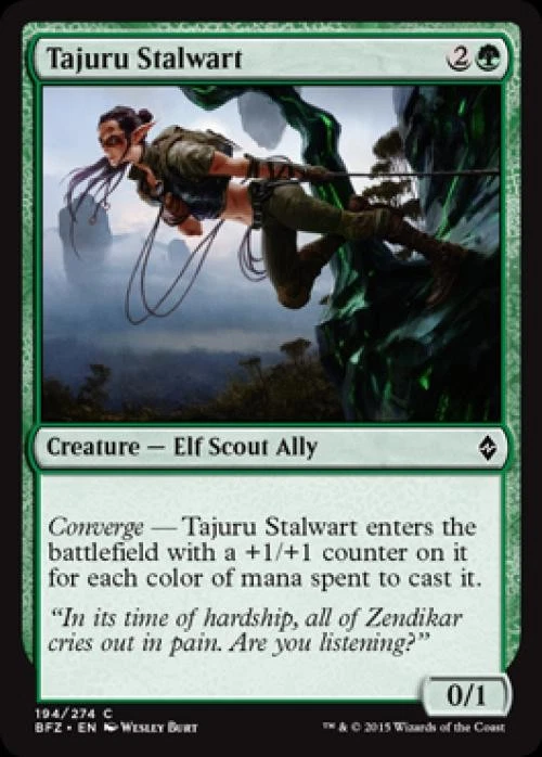 Tajuru Stalwart -Foil Light Play MTG Battle for Zendikar - Image 1 of 1