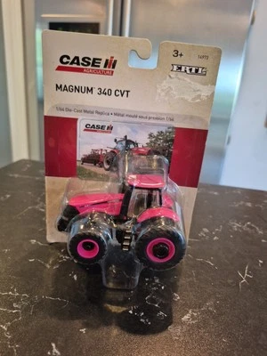 Case IH 340 CVT Magnum Tractor Pink Edition Duals All Around 1/64 Scale by Ertl - Image 1 of 3