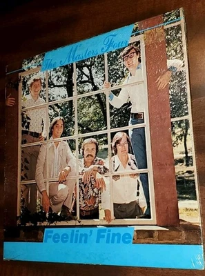 Feelin' Fine - The Master's Four (LP Bob Wills Prod.) New Sealed Christian 1970s - Image 1 of 4