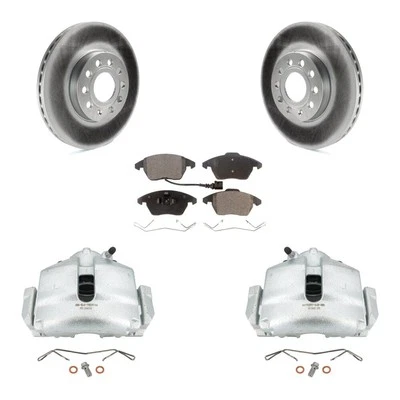 Ceramic Brake Rotors Pads Calipers Kit Front for Volkswagen Jetta Eos Beetle Gol - Image 1 of 4