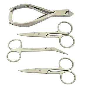 Podiatry Cuticle Scissors Long Toe Nail Clipper Manicure Pedicure Cutter - Picture 1 of 2
