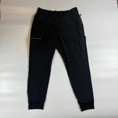 Cherokee Scrubs Jogger Pants Womens L Black Stretch Elastic Waist Zip Fly CK110A - Image 1 of 4