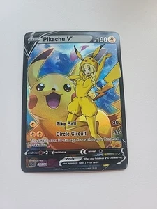 Pikachu V Custom Trainer Card Gallery Holo - Imagen 1 de 3