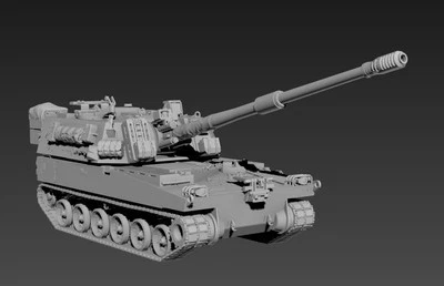 NEW 3D Printing Model 1/72 Korean K9 Howitzer Tank Model Unpainted - Image 1 of 4