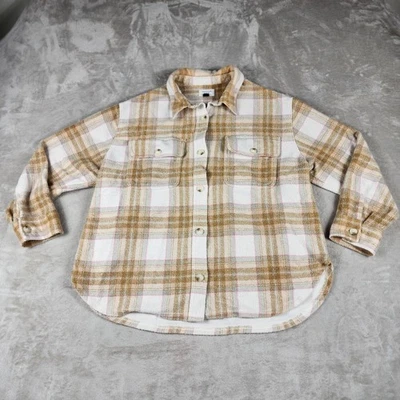 Cabide de lã American Eagle feminino XL bege creme xadrez bolso cowgirl faroeste - Imagem 1 de 4