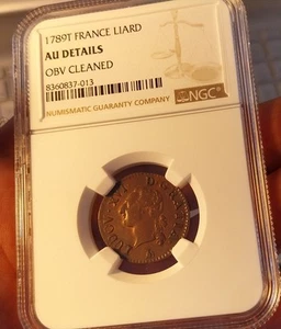 france liard 1789 T nantes - rare type & excelent condition - Picture 1 of 3