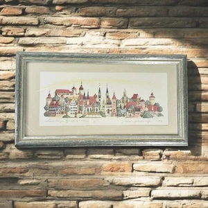 Nuenburger Graphic Framed Signed & Numbered Print By Joanbara Srinvenhofer - Picture 1 of 7