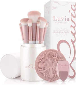 Luvia Prime Vegan Pro Candy Make-Up Brush Set, 7 Makeup Brushes Including Bru... - Picture 1 of 8