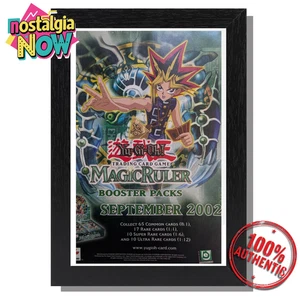Pubblicità rivista Yu-Gi-Oh Magic Ruler Booster 2002 100% autentica incorniciata/manica/annuncio - Foto 1 di 8