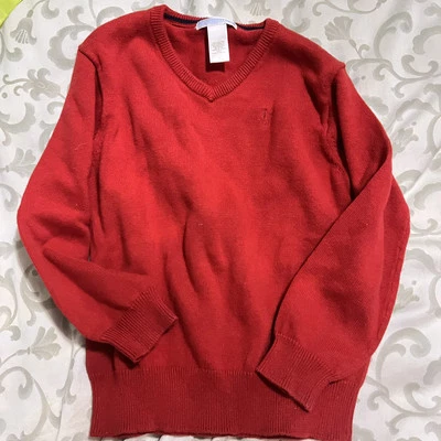 janie and jack red sweater Size 5 Boys .v Neck - Image 1 of 4