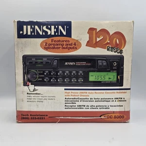 Jensen XCC 8000 AUX/Cassette Car Stereo - Early 90s Pull Out Design NEW OPEN BOX - Picture 1 of 20