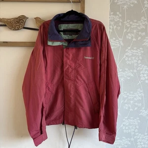 Vintage Timberland Lightweight Men’s 80/90’s Jacket Burgundy & Purple Size Small - Picture 1 of 13