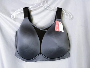 Livi Sports Bra 44F Gray Medium-Impact Workouts Active No Underwire Quick Drying - Picture 1 of 6