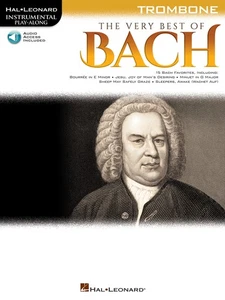 The Very Best of Bach for Trombone Solo Sheet Music Play-Along Book Online Audio - Picture 1 of 1