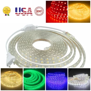 110V High Brightness Waterproof SMD5050 LED Strip Light, Cuttable - Picture 1 of 33