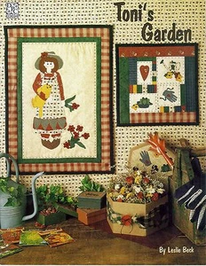 1995 Musterheft Toni's Garden Applikation Wandbehang von Leslie Beck #4 - Bild 1 von 2