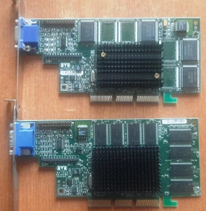 Matrox MGA G400 16MB AGP (MGI G4 M4A16DG) Scheda video card Carte VGA - Foto 1 di 4